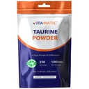 Vitamatic Pure Tauriini 1000 mg 250 Tarjoilut - Ei-GMO, Gluteeniton