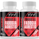 2400mg Fadogia Agrestis Tongkat Ali Supplements - Tredje part testade - 1400mg Fadogia Agrestis & 1000mg Tongkat Ali, Maximum Strength, Muscle Mass & Athletic Performance, 2 Packs