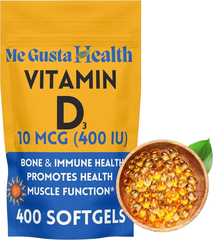 D3 10 mikrog (400 IU) 400 Softgels ... D3- vitamiinin lisä... D3- vitamiini... Softgels...