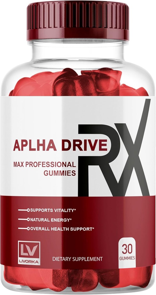 LIVORKA Alpha DriveRX Gummies, Alpha DriveRX Advanced Formel, Alpha DriveRX Gummy, Alpha DriveRX, Alpha DriveRX Pills Capsules 30 Gummies för 1 månad