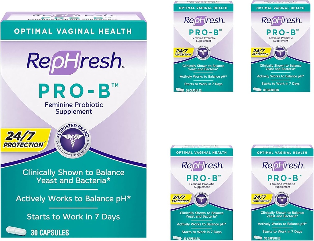 RepHresh Pro-B Probiootti Feminiini Supplement - 5 pakkaus