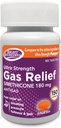 Gas Relief Ultra Strength, 180 mg simetikoni (150 Softgels) Nopea helpotus kaasusta, turvotus, täyteys, kivulias häiriö, vertaa Ultra Strength Phazyme Active Ingredient