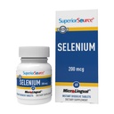 Superior Source Selenium 200 mcg - Immuno Health Support Supplement - Selenometioniini Tabletit Apu Kilpirauhasen funktio - täydentää kierrätys E-vitamiini - 60 Instant liuottamalla tabletit