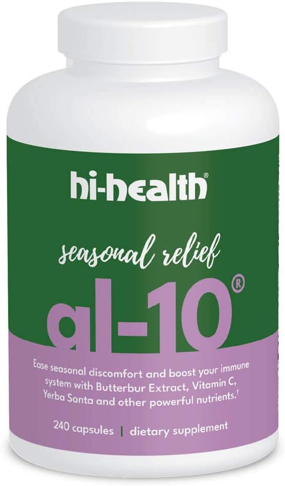 Hi-Health AL-10 Seasonal Relief Natural Non- Drowsy Immune Booster, 240 kapselia