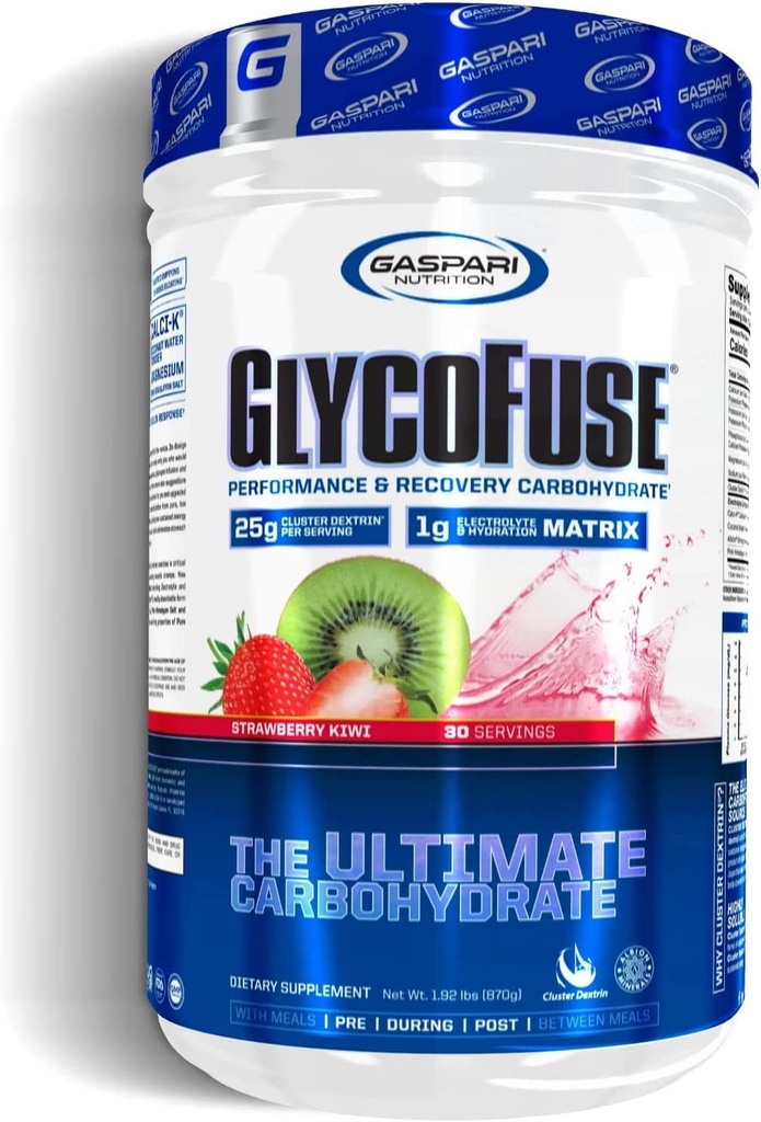 Gaspari Nutrition Glycofuce: Suorituskyky ja Recovery Hiilihydraatti, 25g Cluster Dekstrin ja 1g Elektrolyytti ja Hydration Matrix (Strawberry Kipsi, 30 tarjoilua)
