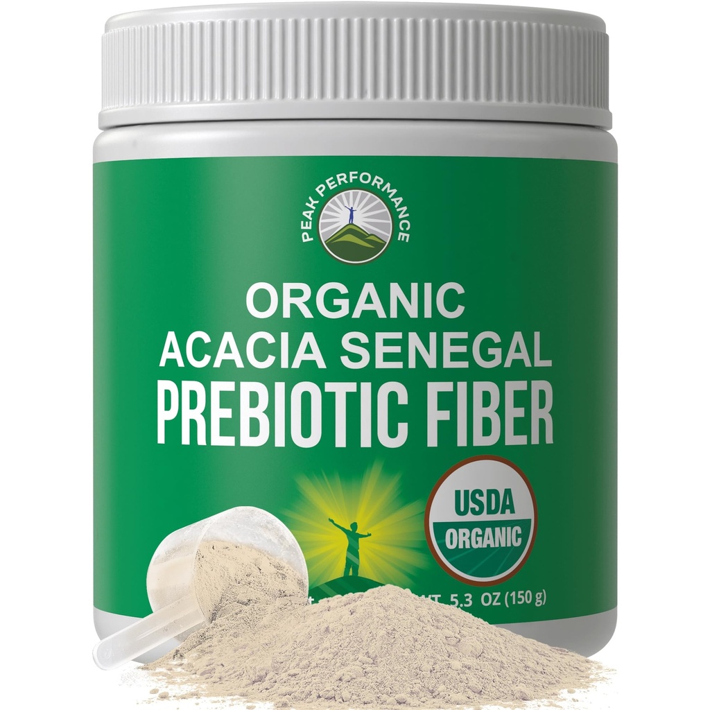 Organic Acacia Senegal Prebioottikuitujauhe. Mauttomasti USDA Organic Plant Based Liukoinen Vegaani Prebiootit Gut Health Supplement kanssa Dgestive Enzymes. HSA + FSA-tukikelpoiset vitamiinit Ainoastaan hyväksytyt