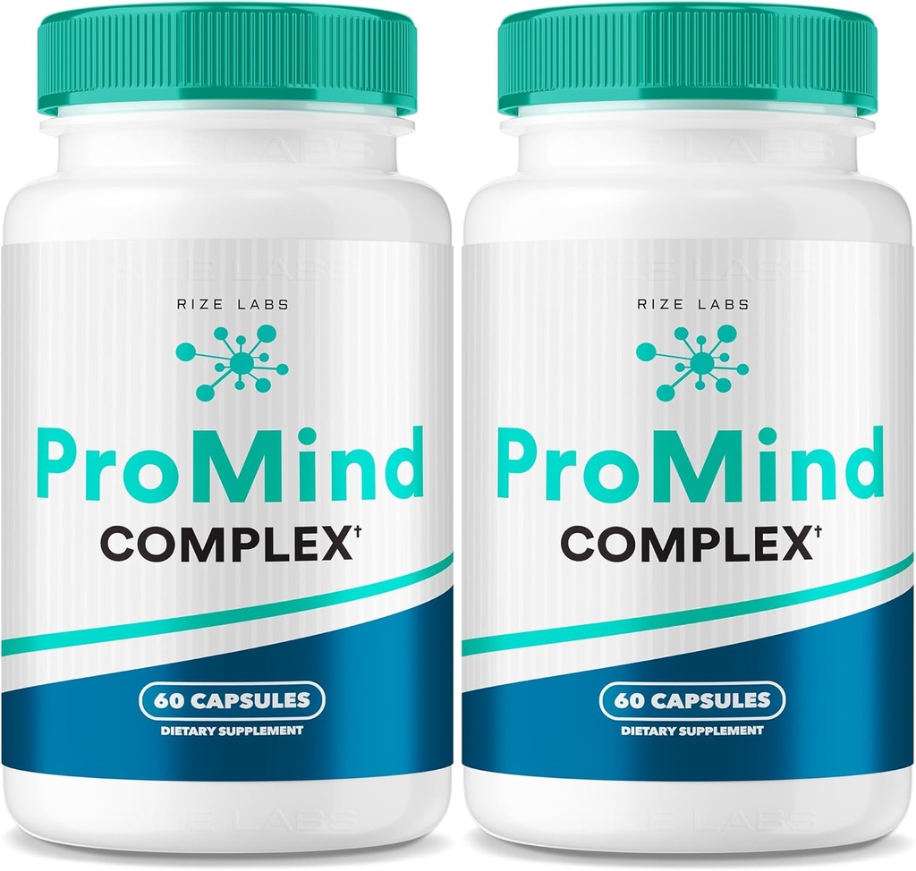 Rize labs ProMind Complex Supplement, Organic Memory Supporting Formula, ProMind Complex vahvistaa aivoja, ProMind Complex käytetään lisäämään muistia, Pro Mind arvostelut (120 kapselia) (Pakki 2)