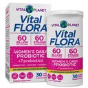 Elinvoima planeetta - Vital Flora Probiootit naisille 60 miljardia PMY, Diverse kanta, Daily Select Stable Probiootti kanssa Organic Prebiootit, emätin tuki, immuuni-ja ruoansulatuskanavan 30 kapselia