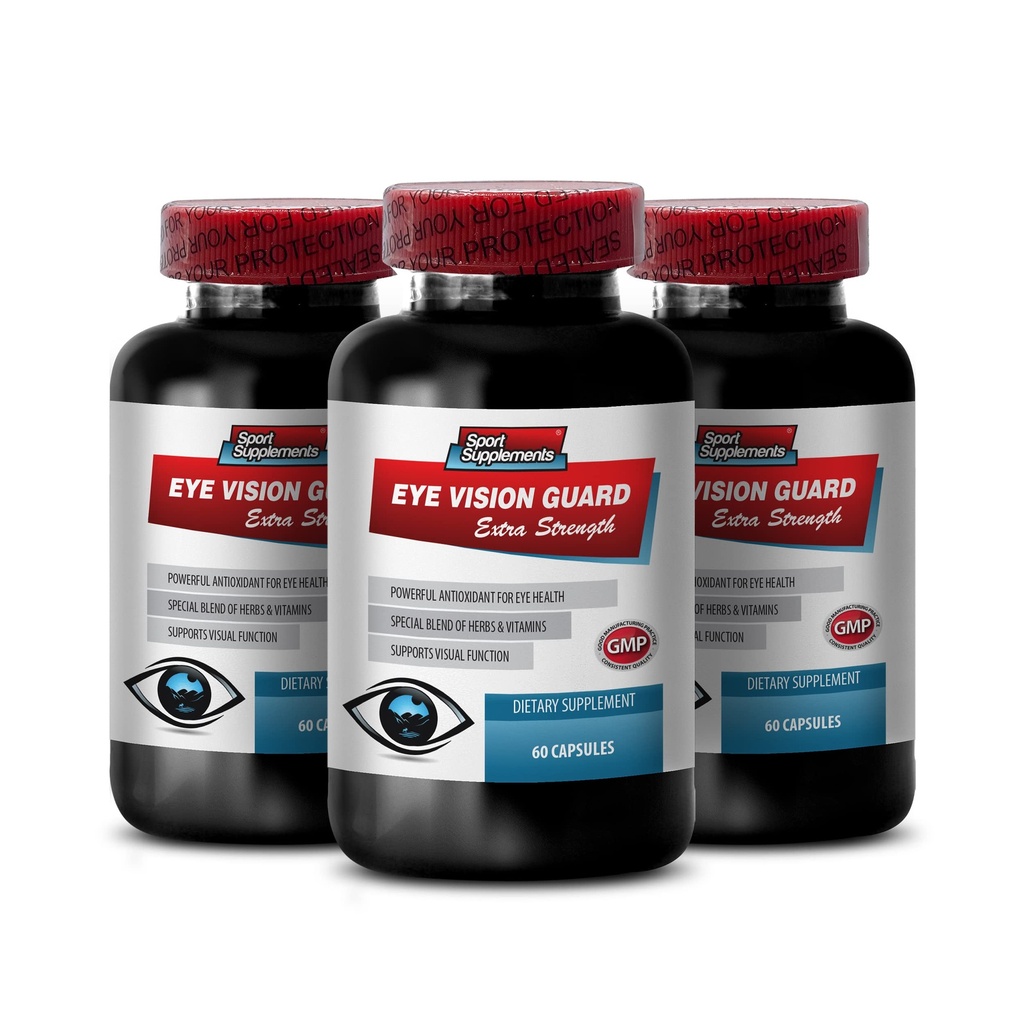 Eye Formula Lutein & zeaksantiini - Eye Vision Guard - Extra Strength, Bilberry Supplement, Eye Vision, Mustikkauute silmät, Vision Tuki pillereitä, Lutein kanssa Mustikka, 3B 180 Caps