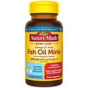 Nature Made Extra Strength Burp Less Fish Oil Omega 3 Supplements 1400 mg Minis, Omega 3 Fish Oil som Ethyl Esters for Healthy Heart Brain Eyes Support, 60 Softgels, 30 Day Supply