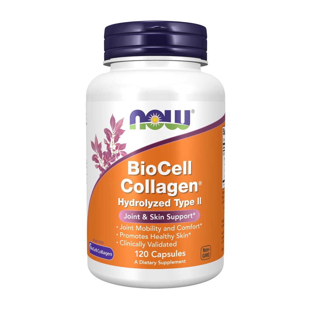 NYT Lisäravinteet, BioCell Collagen® Hydrolysed tyyppi II, kliinisesti validoitu, 120 Veg kapselia