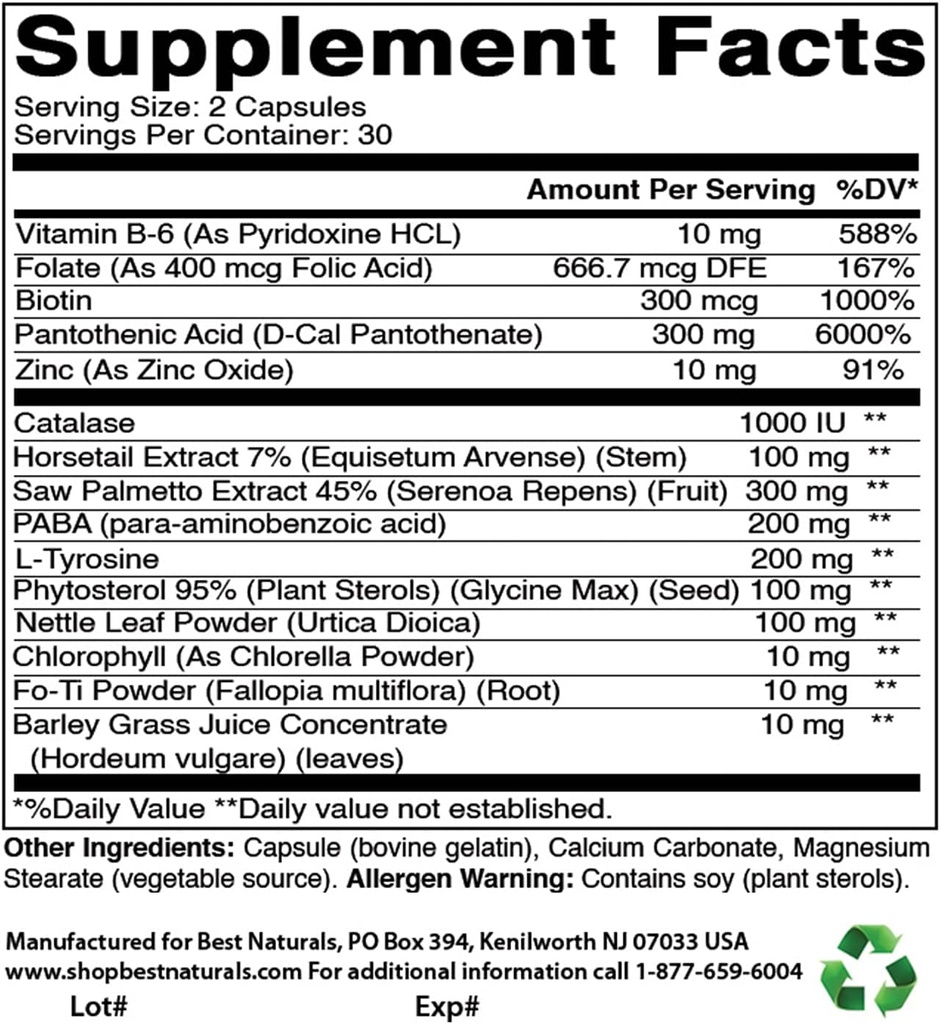 Anti harmaa hiukset Formula & Ashwagandha uute 500 Mg