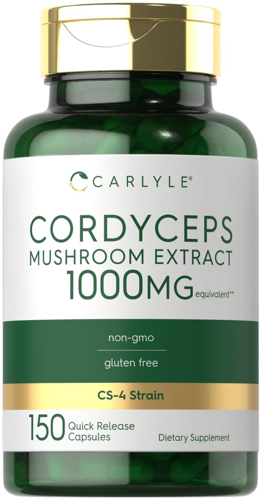 Carlyle Cordyceps Sienikapselit 1000 mg ... 150 Count ...