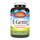 Carlson - E-Gems Plus, luonnollinen E-vitamiini 400 IU, tukee terve sydän, 250 pehmeää geeliä
