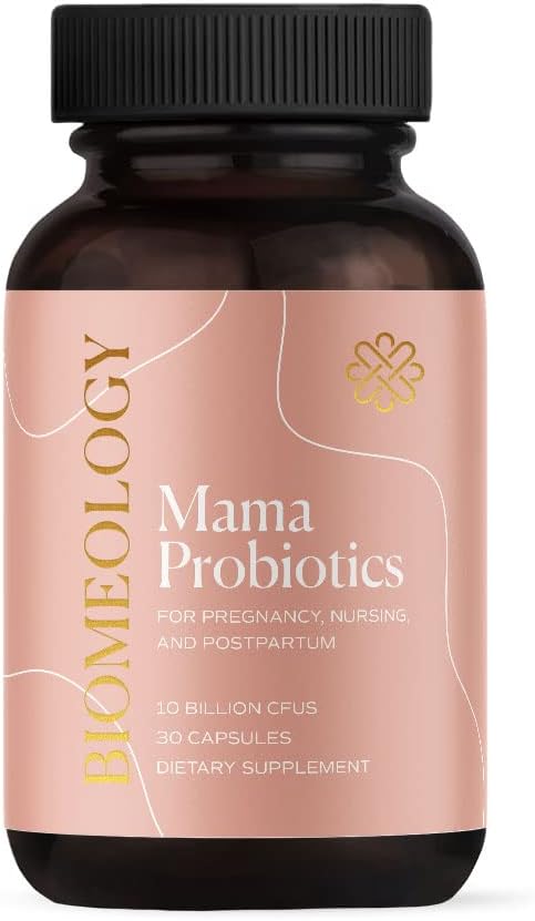Probiotika för graviditet, postpartum och amning | Stöder Digestive och immun hälsa för mamma och baby | Morning Sickness Relief | Ta med Prenatal Vitamins | 30 kapslar