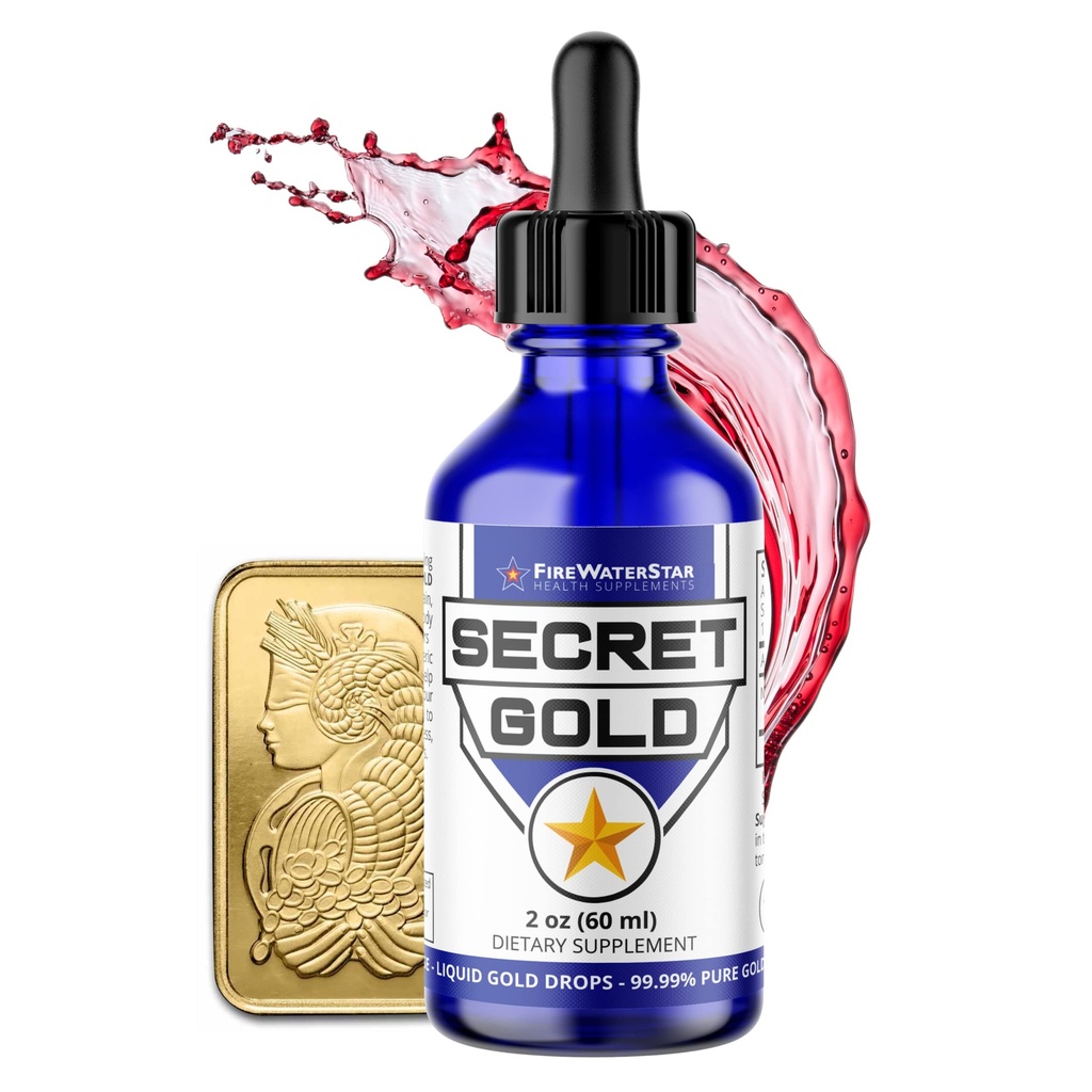 FWS Kolloidinen Gold Liquid Drops, Nousu Meditaatio Hengellinen apu Aivojen Boost, parantaa tietoisuutta Clarity Dreams Intuition, valmistettu 99,999% Pure Swiss Gold, 100 ppm, Ruby Red, Real 24K