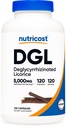 Nutricost DGL Deglysyrritsiiniuutekapselit (500 mg uute, mikä vastaa 5, 000 mg lakritsia, 120 palvelinta) - Ei GMO, Vegan