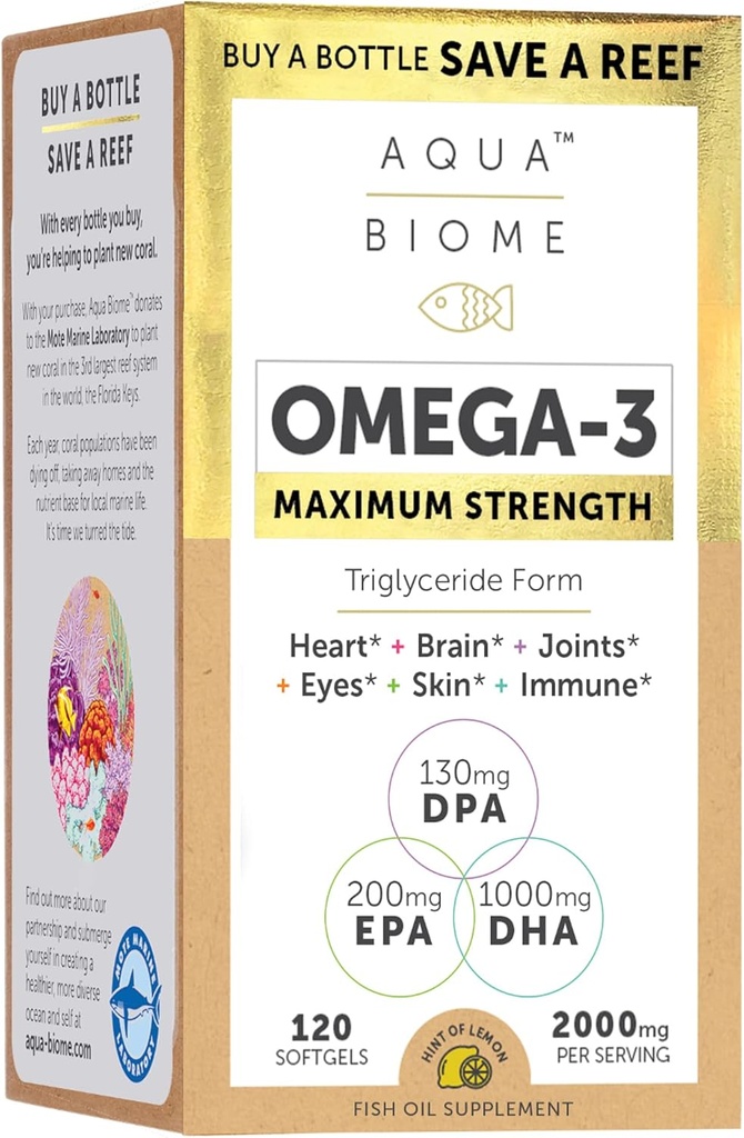 Enzymedica Maximum Strength High Potency Fish Oil, EPA DHA Omega 3 Täydennysosa ...