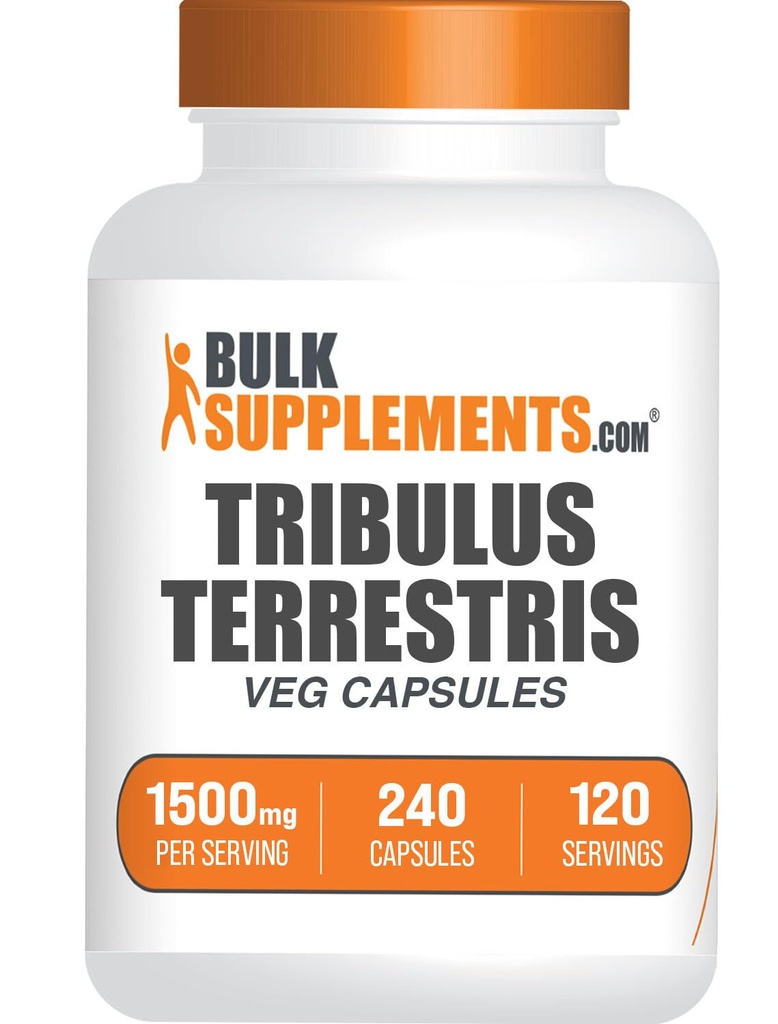 BulkSupplements.com Tribulus Terrestris Kapselit - Herbal Supplement, Tribulus Terrestris 1500 mg - Gluteeniton, 2 kapselia per Serving, 240 Luku (Pakkaus 1)