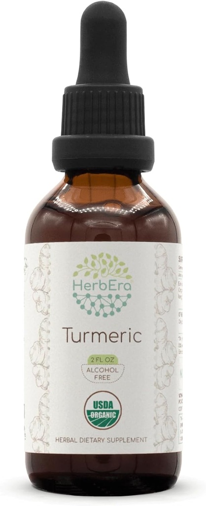 HerbEra Turmeric B60 USDA Organic Tincture 