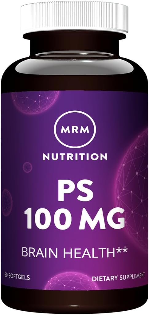 MRM Nutrition PS 100mg | Fosfatidylserin | Hjärnhälsa | Minne + lärande | Glutenfri | 60 portioner