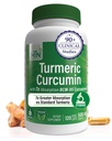 Health Thru Nutrition Turmeric Curcumin Complex 500 mg täydennysosa ... BCM-95 Curcugreen Kliinisesti tutkittu...