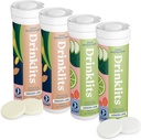 Drinklits Inkivääri-Lime & sitruuna-Lime Electrolyte Tabletit (4) Tube Bundle 