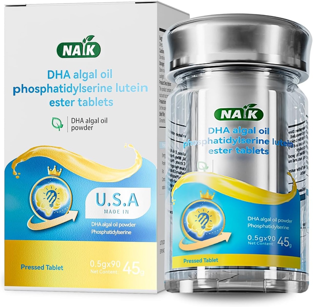 NAIK Förenta staterna DHA algal Oil nervonsyra fosfatidylserin tonifierar hjärnan förbättrar minne Omega-3 Brain Gold Student Teen Adult High School Student Child Study tentamen