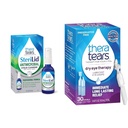 TheraTears SteriLid Eyelid Cleanser och Dry Eye Therapy Lubricant Eye Drops Bundle, 2 fl oz och 30 Vials