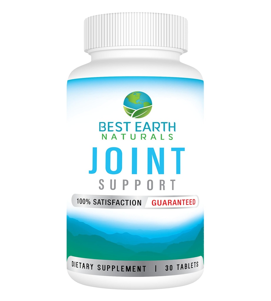 Best Earth Naturals Joint Support- Glukosamiini, Chondroitin, MSM & Special Vitamiineja & ravintoaineita takaisin, Hip & Joint Support - Joint Supplement for nivelet, Lihas & Joustavuus 30 päivän tarjonta