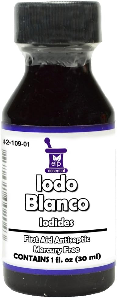 Jodi Tinkture Väritön valkoinen kirkas Iodo YODo Blanco Doctor E 1 OZ