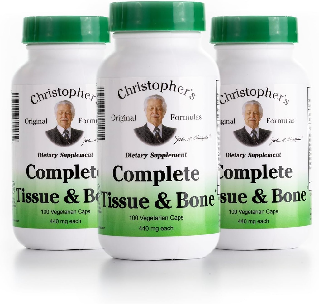 Dr. Christophers Formulac Complete Kudos ja luu, 440mg, 100 kapselia (3 pakkaus)