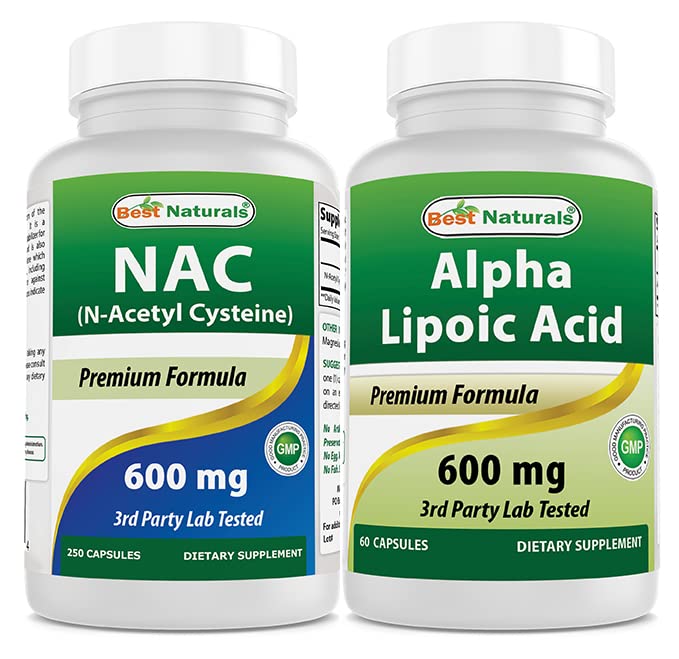 Best Naturals NAC 600 mg & Alfa Lipoic Acid 600 mg
