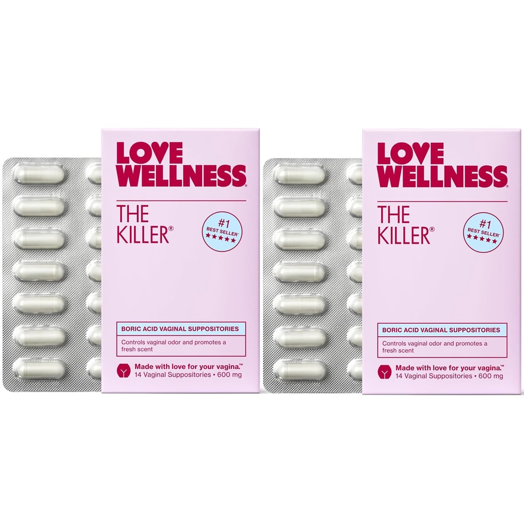 Love Wellness Tappaja Boric Acid Vaginal Suppositories 