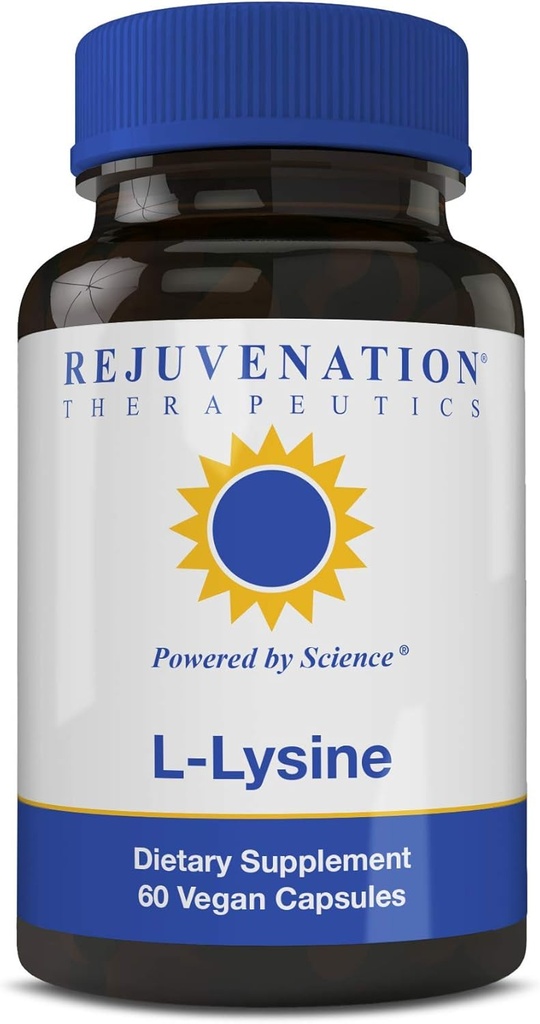 Rejuvenation Therapeutics - L-Lysine, stöder hälsosam hud (60 Vegan Capsules, 500mg)