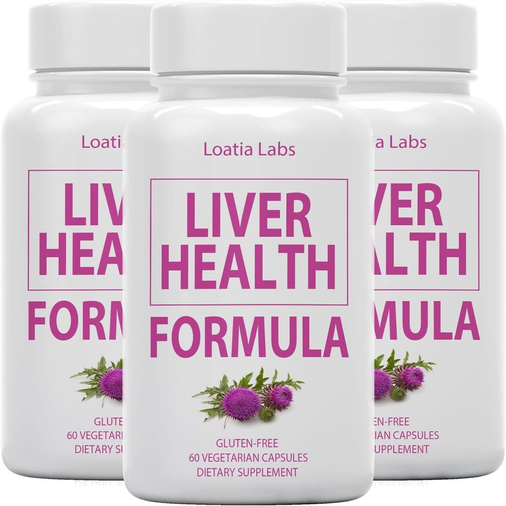 (3 pakkaus) Maksan Health Formula, Cleanse, Detox, Flush, Korjaus rasvamaksa tuki, Artisokka, Milk Thistle, Dandelion, Beet, Berberine, Pure Natural Superstar Research, Vegan Kapselit täydentää