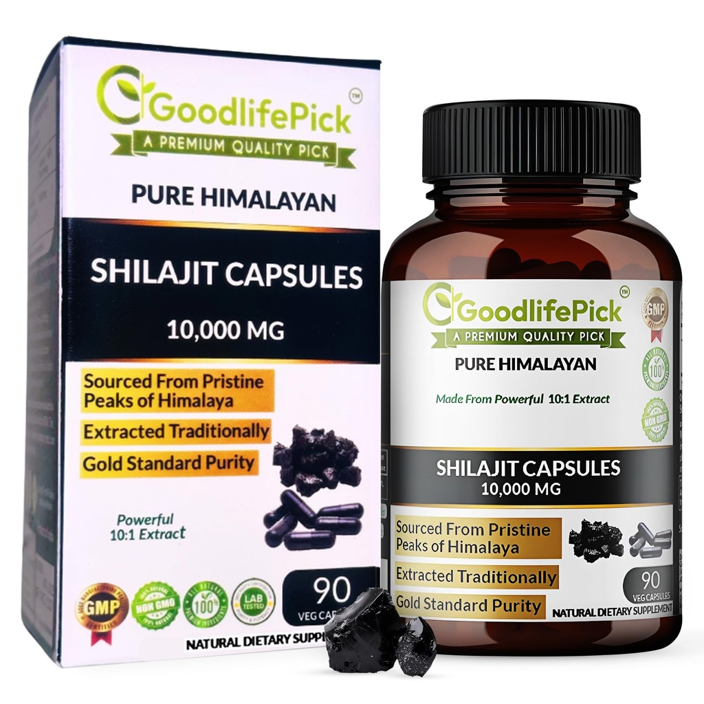 Himalajan Shilajit-kapselit. Maximum Strength Natural Shilajit Rich in trace Mineral & Fulvic Acid. Korkeusmittari. Vegaani nonGMO 90ct. Poistettu perinteisesti Ei Stearate Ei riisijauhoja