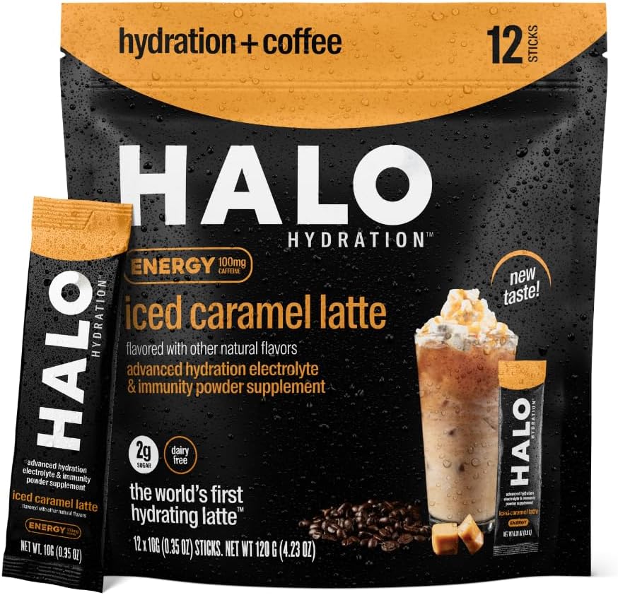 HALO Iced Caramel Latte - Energy Drink Powder 