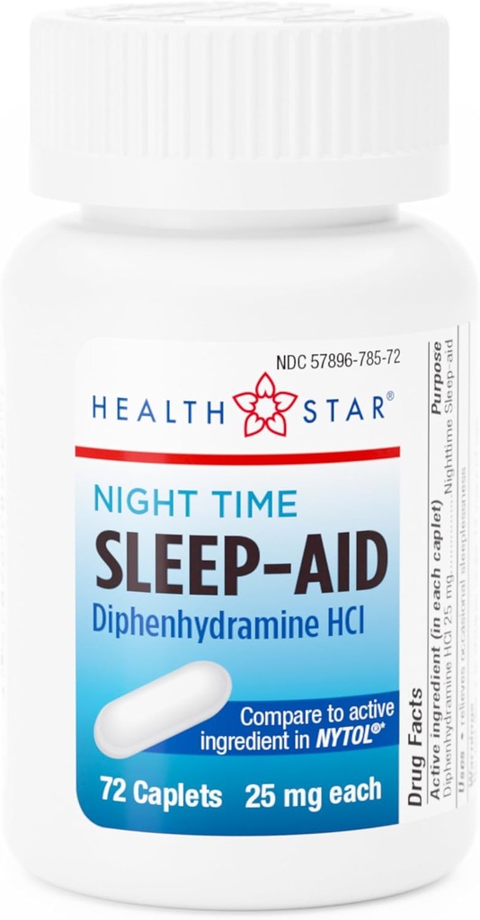 GeriCare Nighttime Difenhydramiini HCl 25 mg, unilääkekapselit, 72
