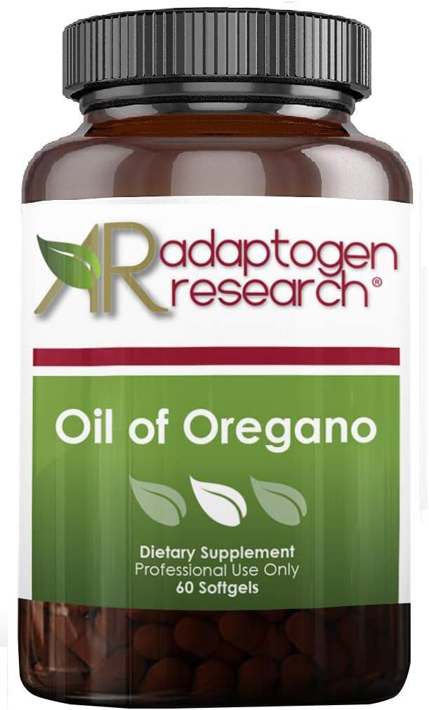 Öljy Oregano Softgels - Oregano Oil Supplement erittäin väkevä Carvacrol - Tukee Suolen puhdistus - pienet pillerit (60 Softgels) Kulta