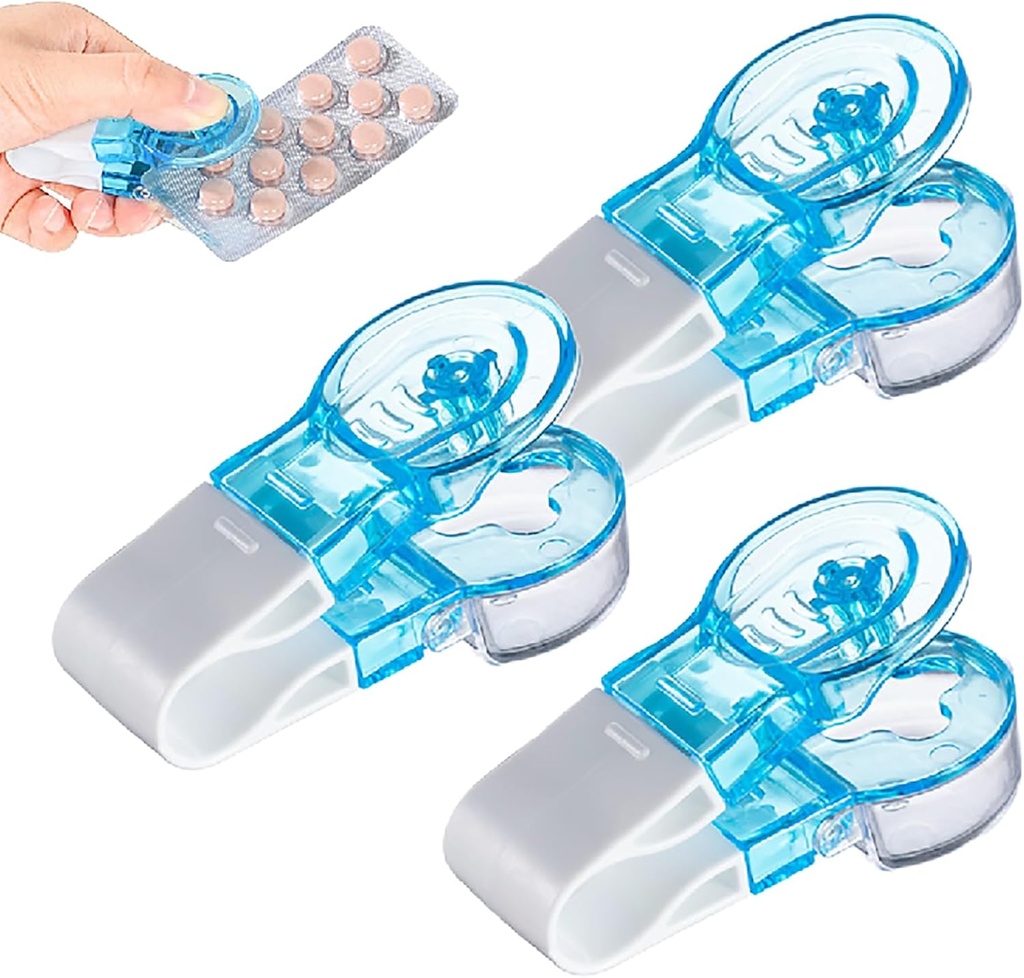 Kannettava pilleri Taker, Päivitys pilleri Extractor Tool Kannettava pilleri Popper Tool, Pill Popper läpipainopakkausten, Kannettava matkatabletti Disperser pillerit Extractor Tool Household Gadgets (3kpl)