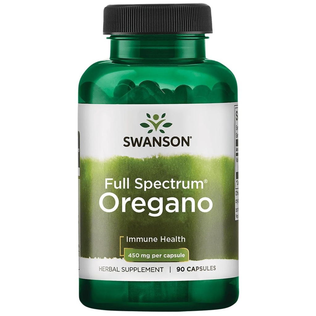 Swanson Oregano 450 Milligrams 90 Kapselia