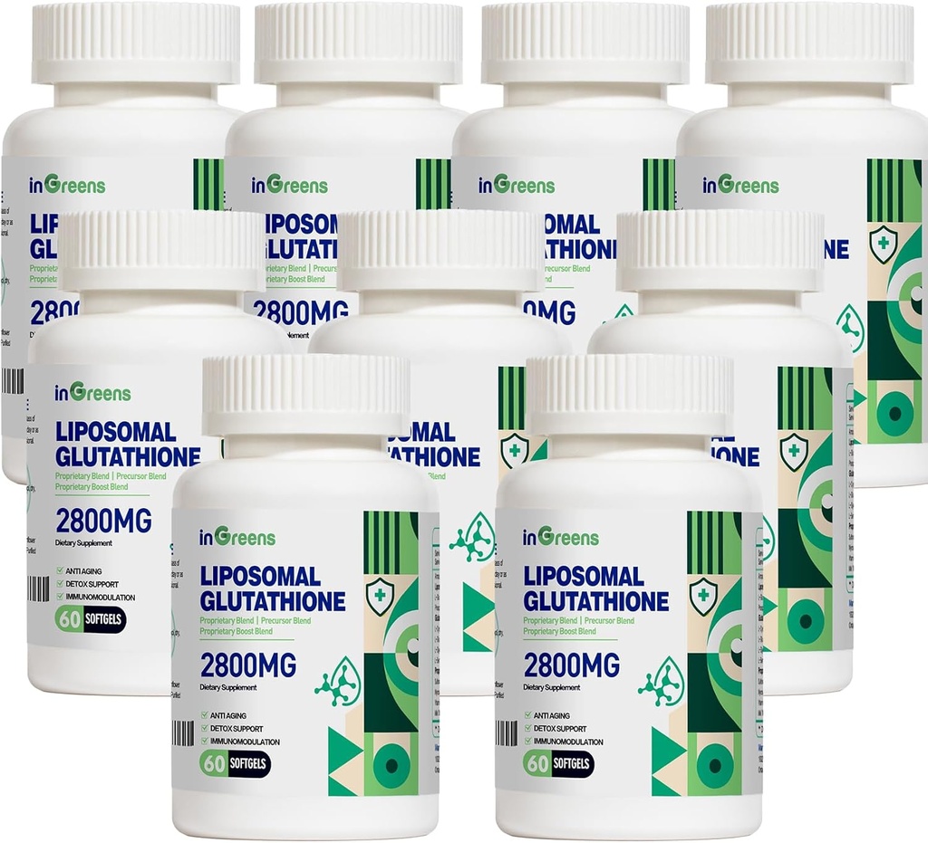 2800 MG Liposomal Glutatione Softgels, Max Imeytyminen, Active Form L Glutatione reduktaasi, Tehokas antioksidantti, Health Ikääntyminen, 60 Softgels