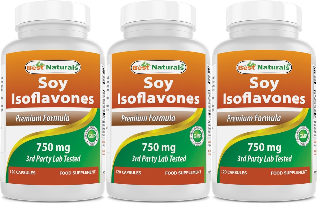 Bästa Naturals Soy Isoflavones 750 mg 120 kapslar (120 greve 3)