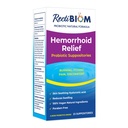 RectiBiom Probiootti Hemorrhoid Relief Suppositories ihon rauhoittavia luonnollisia ainesosia, nopea helpotus. Hyaluronihappo- ja kurkumauute, vegaaninen, gluteeniton koostumus