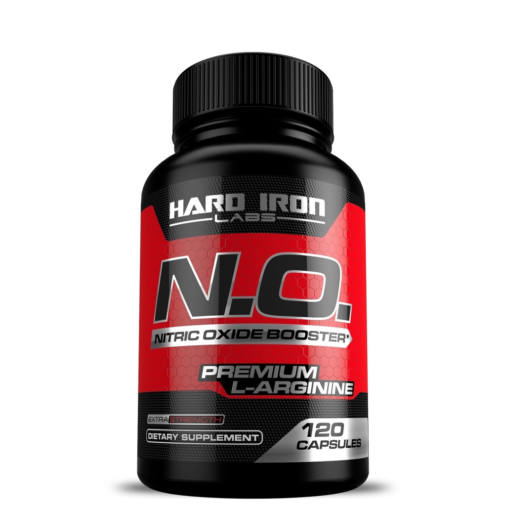 N.O. Nitric Oxide Booster med L-Arginine, L-Citrulline, Beta Alanine, AAKG - Non-GMO, Gluten-Free, Vegan - Pre-Workout Supplement för muskeltillväxt, Stamina, energi, pumpar, vaskularitet - 120 kapslar