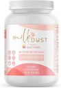 MILK DUST Protein Powder 660g | Breastfeeding Powder för sjuksköterskor | Laktationsstöd Pea Powder | Vegan & Dairy-Free | Sweet Vanilla | 22 portioner (Vanilla.)