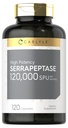 Carlyle Serrapeptaasi 120000 SPU ... 120 kapselia tukee Sinus Health ... Gluteenittoman entsyymin täydennys