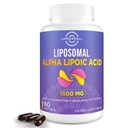 Liposomal Alpha Lipoic Acid 1500mg-med Acetyl-L-Carnitine 900mg & Ubiquinol 100mg & Vitamin E 15mg, ALA Tillägg för antioxidanter Glukosmetabolism Nerve Energy Cardiovascular,60 Softgels
