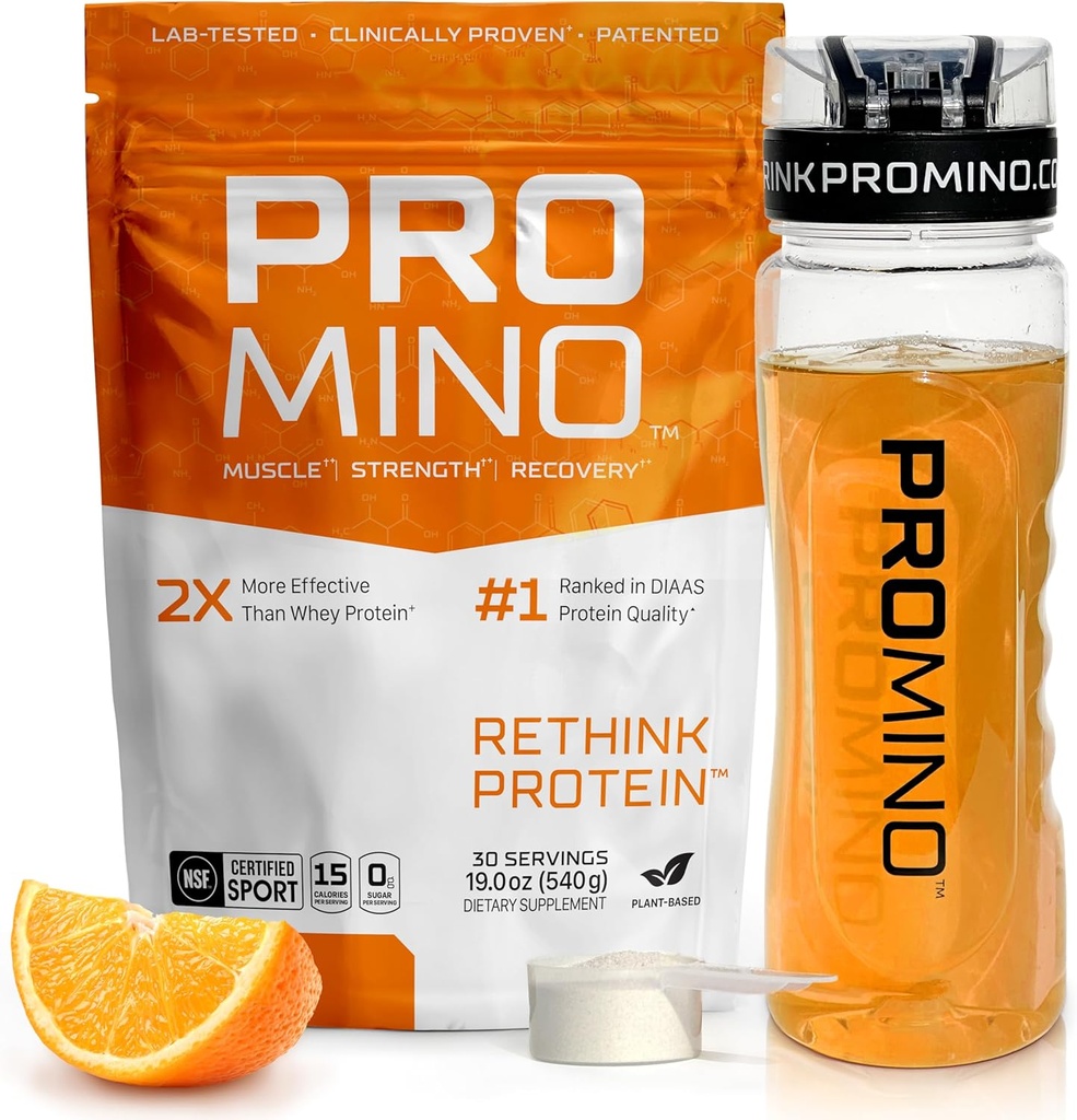 Rethink Protein, 2X Better Than Whey Protein, Mega-Dose Leucine (EAA + BCAA), Ultra-Fast-Acting Lihas Recovery, NSF Certified, Rakentaa lihas jopa nukkuessa* - Oranssi, 30 tarjoilua